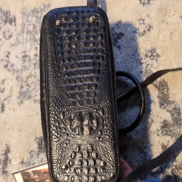 Brahmin Vintage Like New Crandall Doctors Dark Brown Black Tomago - Picture 10 of 16